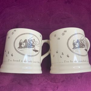 Michel & Company Classic Pooh Disney Mugs - 2 EUC